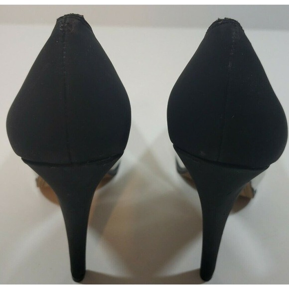 Circus by Sam Edelman~Woman Size 9~ Black/Silver Evening Platform Heel Shoes NEW - Picture 8 of 12